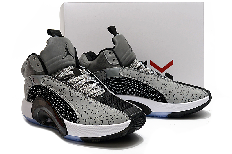 2020 Air Jordan 35 Grey Black Ice Sole Shoes